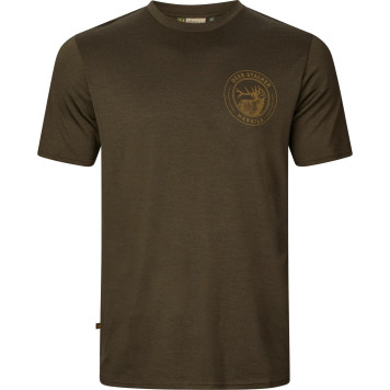 T-Shirt HARKILA Game S/S (Willow green stag)