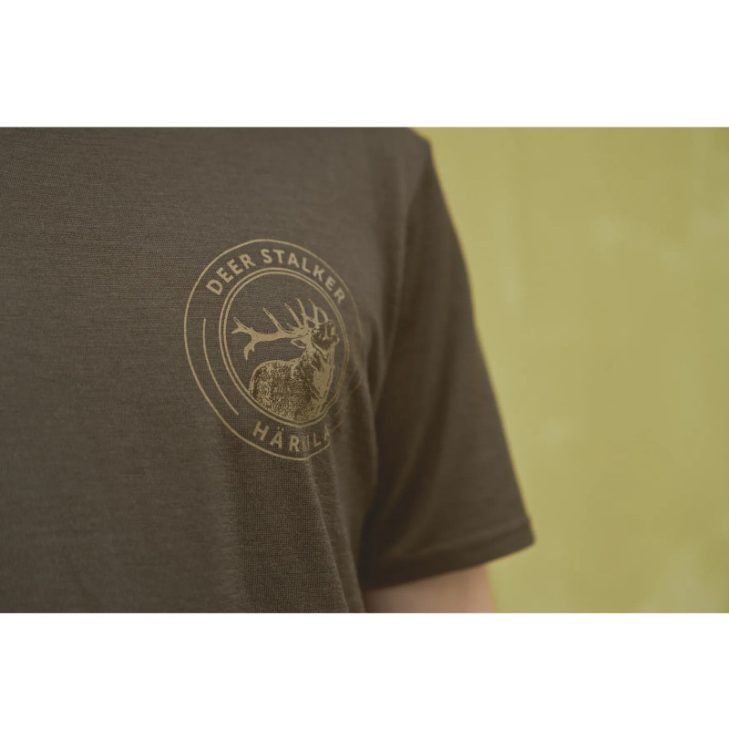 T-Shirt HARKILA Game S/S (Willow green stag)
