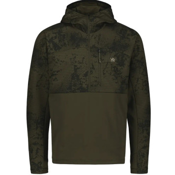 Fleece ALASKA Active Hunter, Half zip (NightGreen blur)