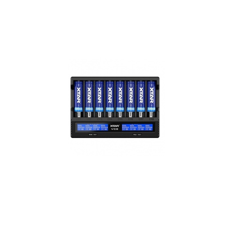 Battery charger XTAR VC8 Li-ion/NiMh 18650-26650 USB-C