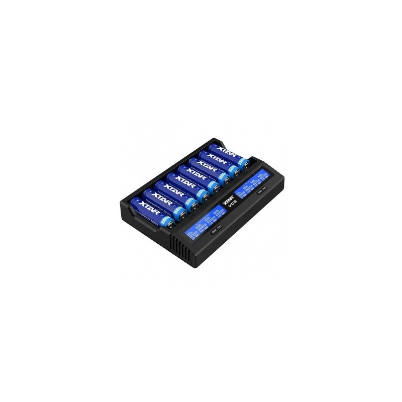 Battery charger XTAR VC8 Li-ion/NiMh 18650-26650 USB-C