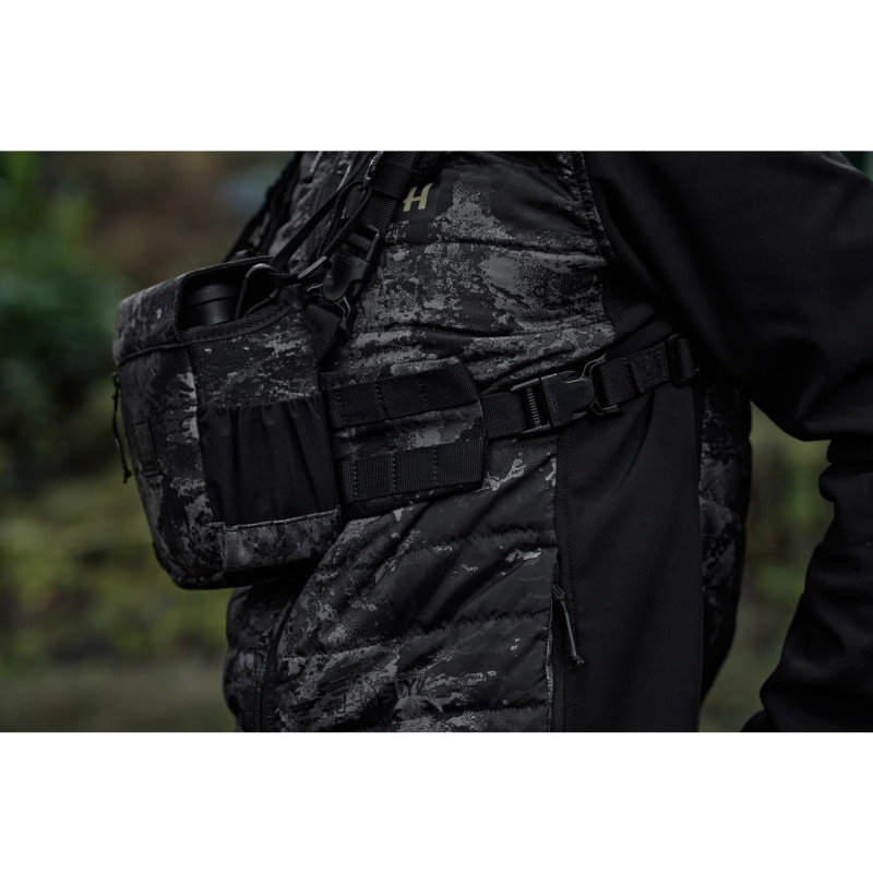 Dėklas žiūronams su petnešomis HARKILA Noctyx Bino Harness (AXIS MSP®Black) (one size)