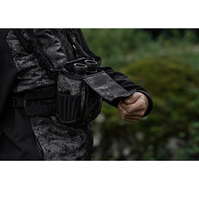 Dėklas žiūronams su petnešomis HARKILA Noctyx Bino Harness (AXIS MSP®Black) (one size)