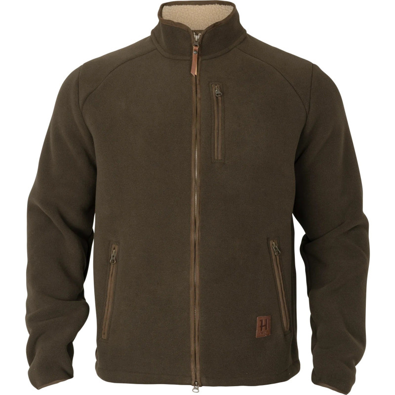 Džemperis HARKILA Sandhem sherpa fleece (Willow green)