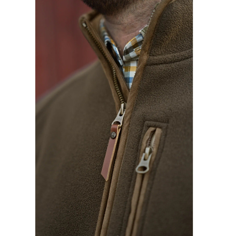 Džemperis HARKILA Sandhem sherpa fleece (Willow green)