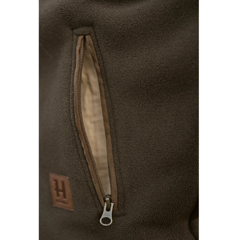 Džemperis HARKILA Sandhem sherpa fleece (Willow green)
