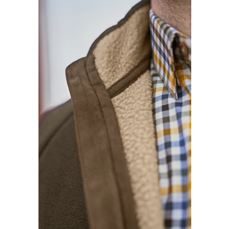 Džemperis HARKILA Sandhem sherpa fleece (Willow green)