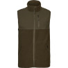 Waistcoat HARKILA Fjell fleece (Hunting green/Willow green)