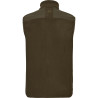 Waistcoat HARKILA Fjell fleece (Hunting green/Willow green)