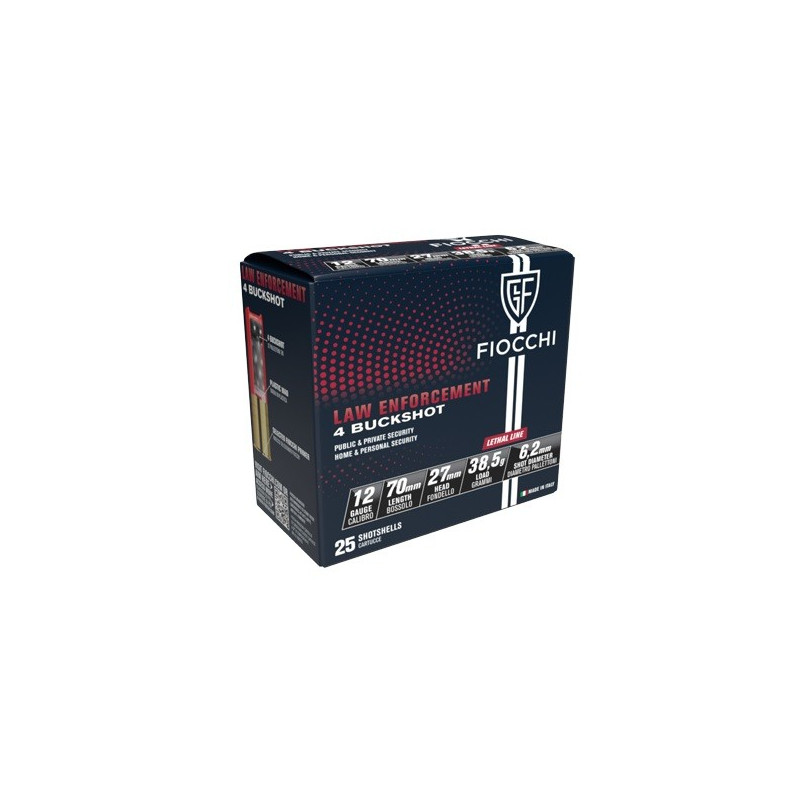 Šoviniai FIOCCHI kal. 12/70 4 Buckshot 6.2mm 38.5g  862111