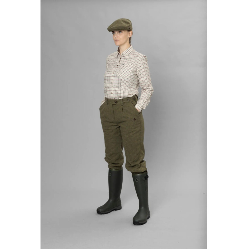 Women trousers three-quarter length SEELAND Hillside Harriet (Moss green)