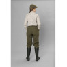 Women trousers three-quarter length SEELAND Hillside Harriet (Moss green)