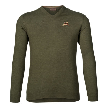 Megztinis SEELAND Woodcock V-Neck (Classic green)