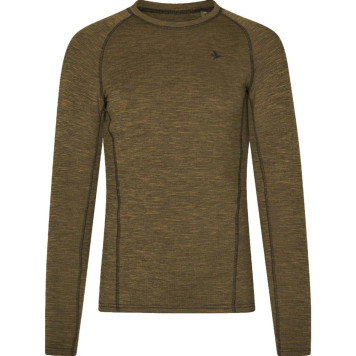 Women T-Shirt SEELAND Peak Aia L/S (Military Olive Melange)