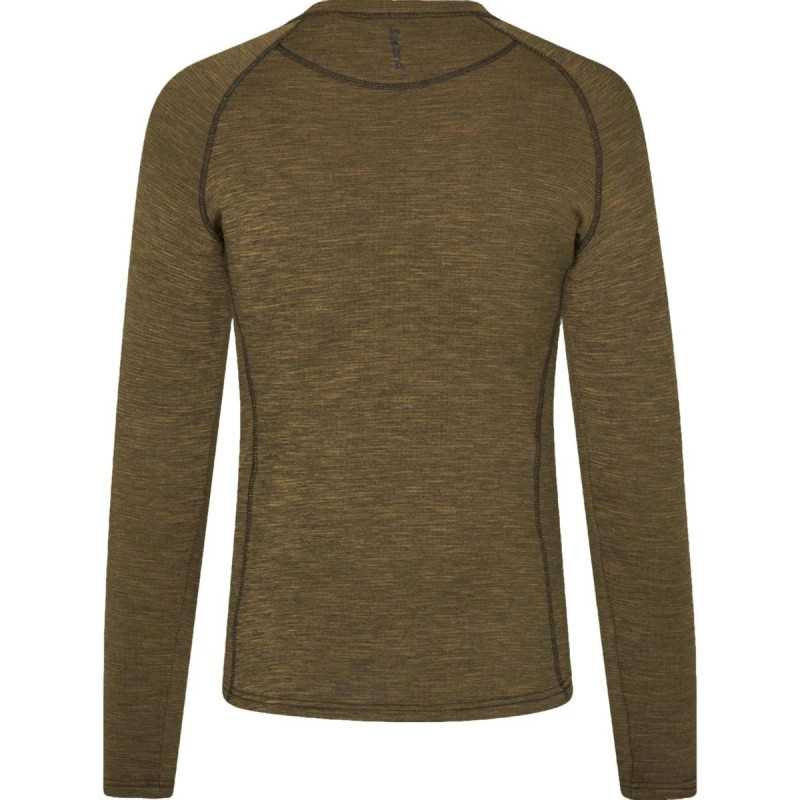 Women T-Shirt SEELAND Peak Aia L/S (Military Olive Melange)