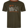 T-Shirt SEELAND Hunting Landscape (Pine green)