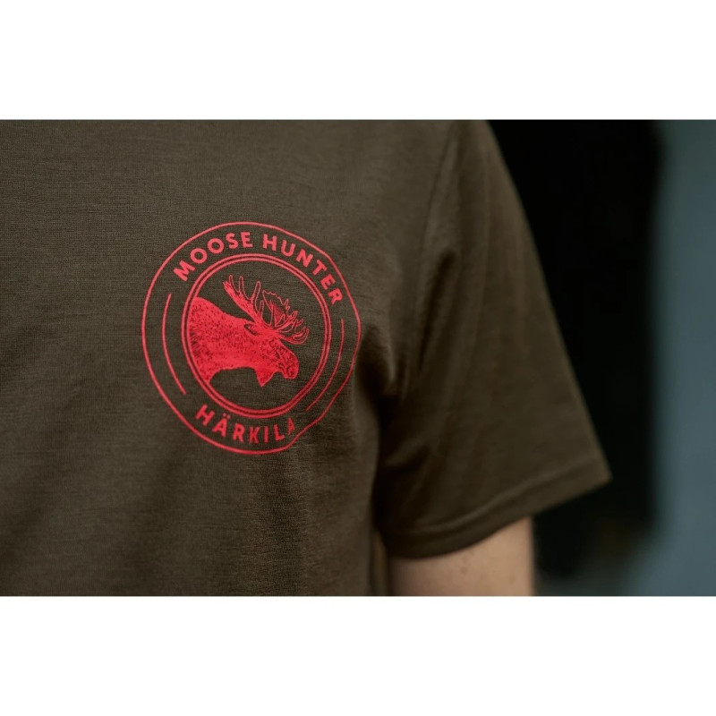 Marškinėliai HARKILA Game S/S (Willow green moose)