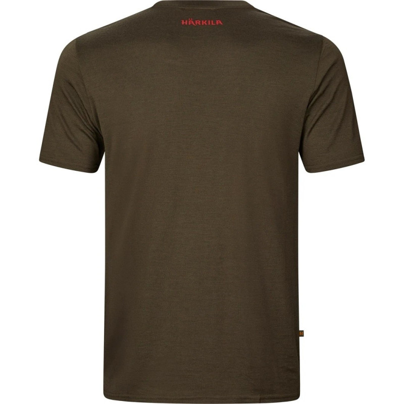 Marškinėliai HARKILA Game S/S (Willow green moose)