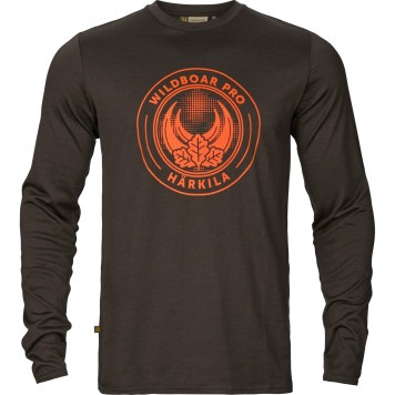 Marškinėliai HARKILA Game L/S (Shadow brown wildboar)