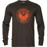 T-Shirt HARKILA Game L/S (Shadow brown wildboar)