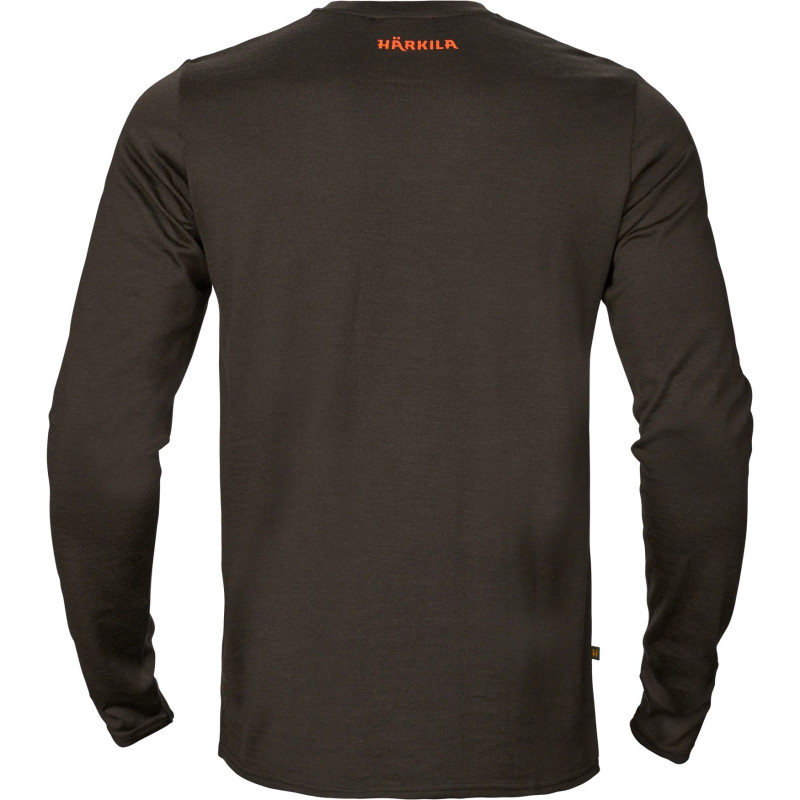 T-Shirt HARKILA Game L/S (Shadow brown wildboar)