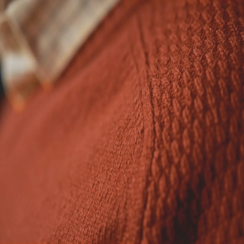 Sweater HARKILA Vincent merino v-neck (Bombay brown)
