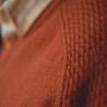 Sweater HARKILA Vincent merino v-neck (Bombay brown)