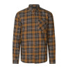 Marškiniai SEELAND Glen Flannel (Dark Brown/Camel Check)