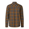 Marškiniai SEELAND Glen Flannel (Dark Brown/Camel Check)
