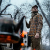 Marškiniai SEELAND Glen Flannel (Dark Brown/Camel Check)