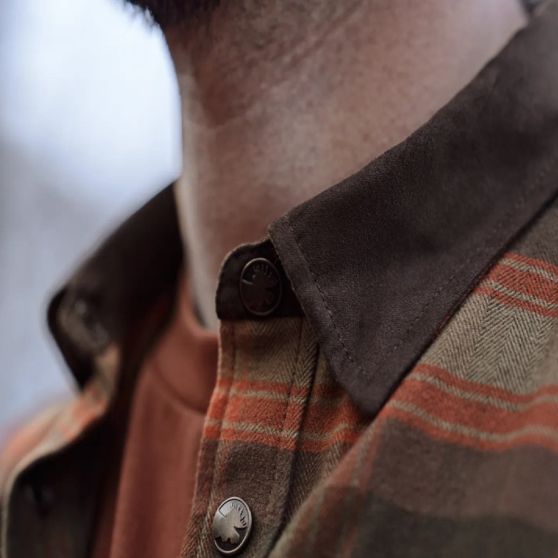 Marškiniai HARKILA Aivak L/S (Autumn orange check)
