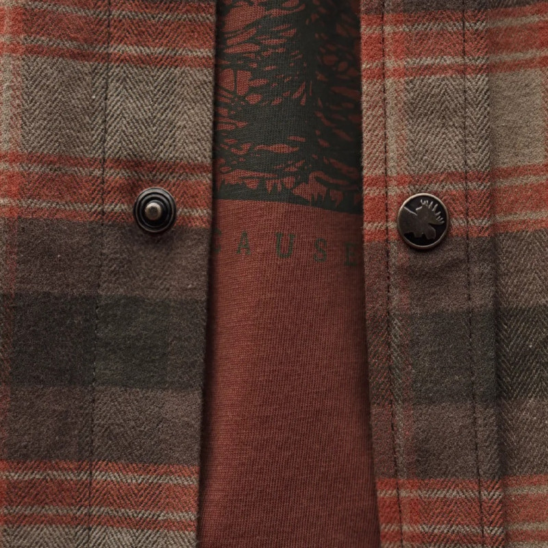 Marškiniai HARKILA Aivak L/S (Autumn orange check)
