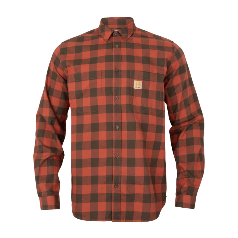Marškiniai HARKILA Scandinavian (Autumn orange check)