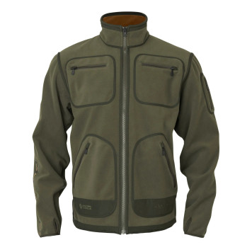 Fleece  jacket HARKILA Kamko (Forest night/Rustique clay)