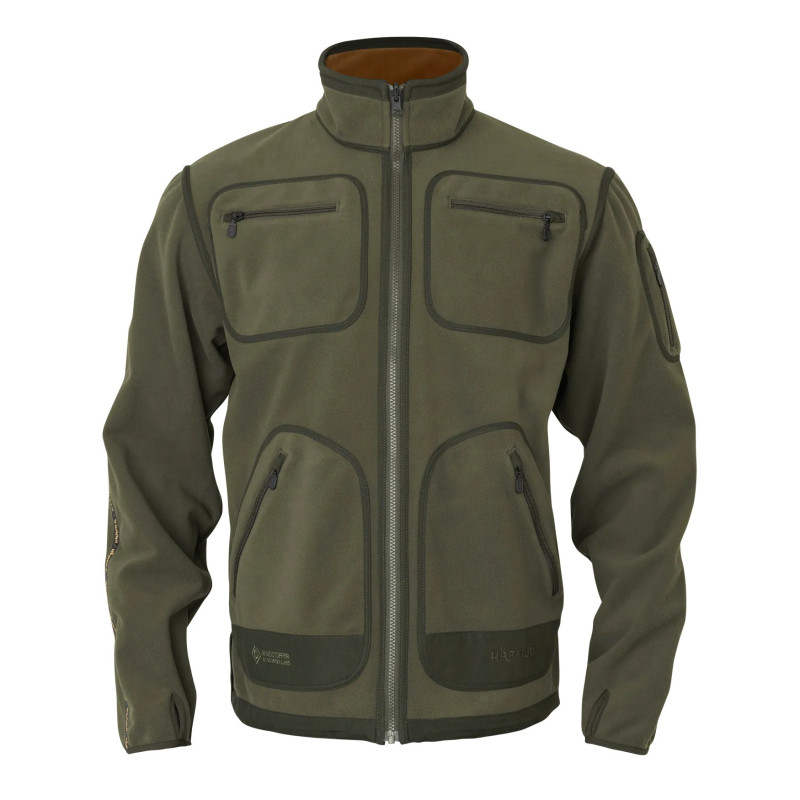 Fleece  jacket HARKILA Kamko (Forest night/Rustique clay)