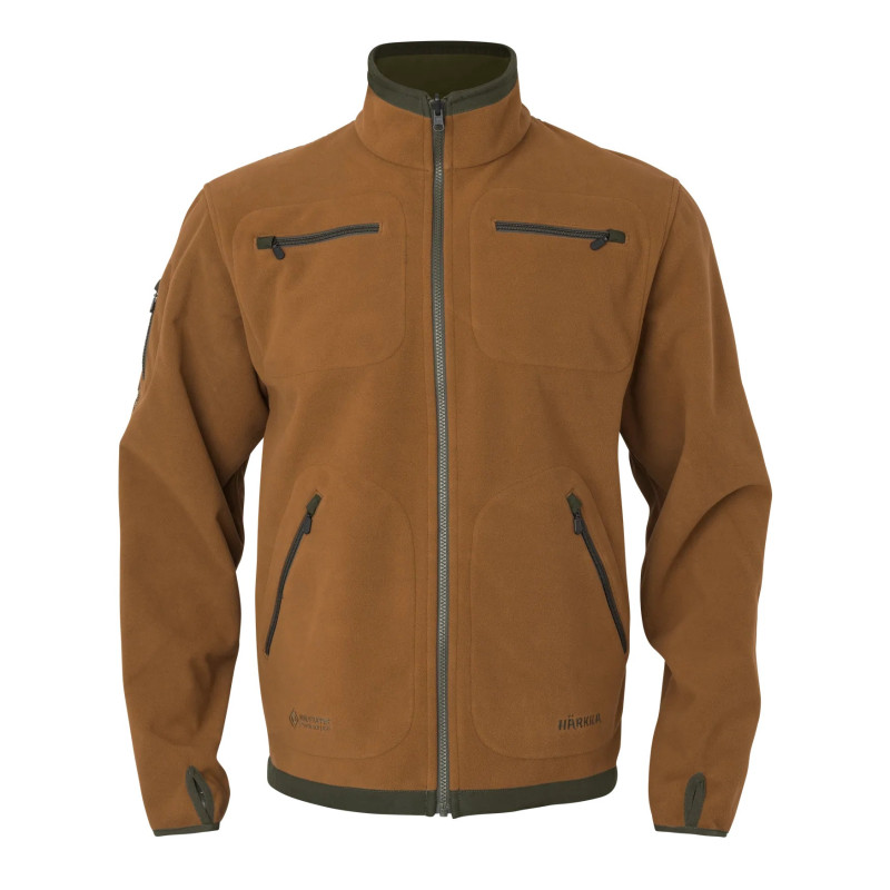 Fleece  jacket HARKILA Kamko (Forest night/Rustique clay)