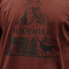 T-shirt HARKILA Nature S/S (Slate black)