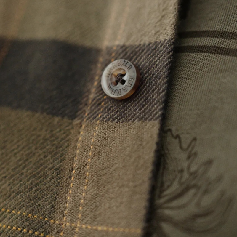 Shirt HARKILA Asmund L/S (Beech green check)