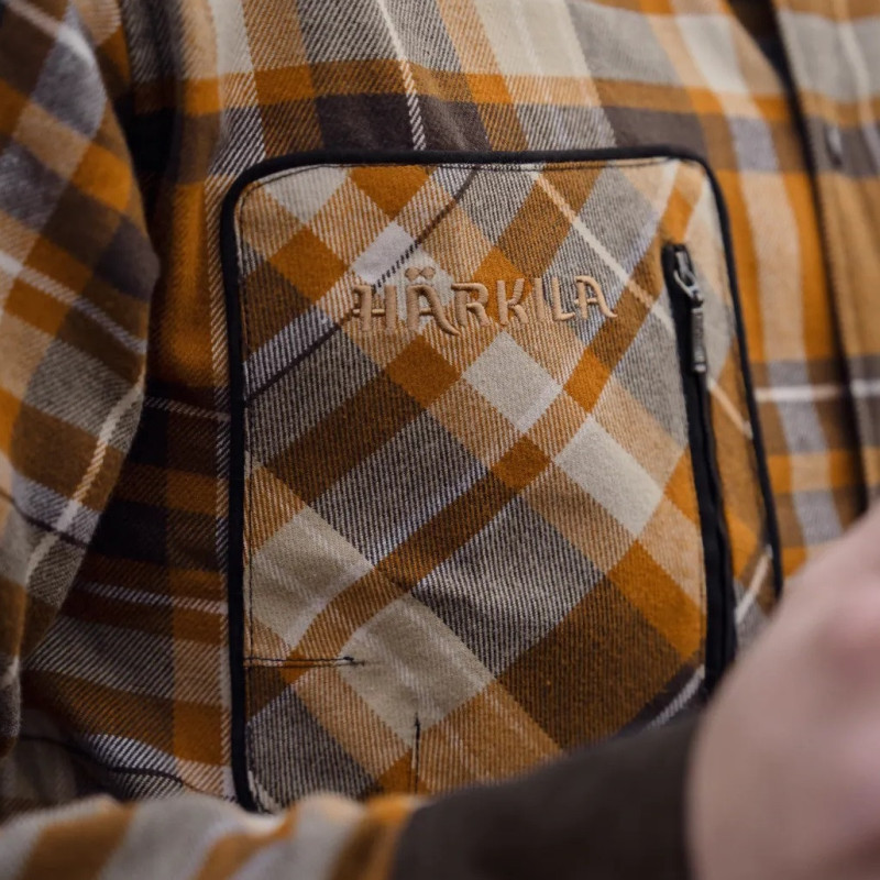 Shirt HARKILA Pajala (Cornstalk check)