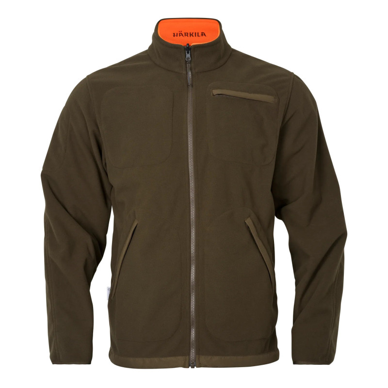 Džemperis HARKILA Kamko Blaze Reversible (Orange blaze/Willow green)