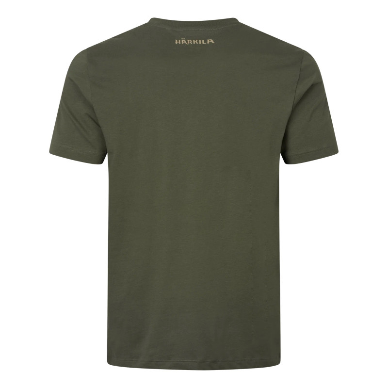 Marškinėliai HARKILA Wildboar logo S/S (Forest night)