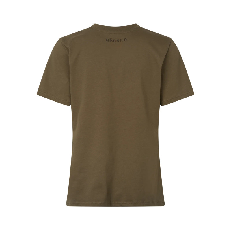 Moteriški marškinėliai HARKILA Stag Badge S/S (Beech)