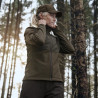 Fleece jacket HARKILA Scandinavian Softshell  (Willow green/Shadow brown)