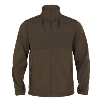 Džemperis HARKILA Scandinavian softshell (Willow green/Shadow brown)