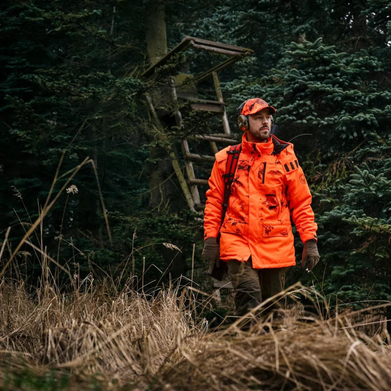 Striukė HARKILA Wildboar Pro Blaze Camo HWS Insulated (AXIS MSP®CE Orange)
