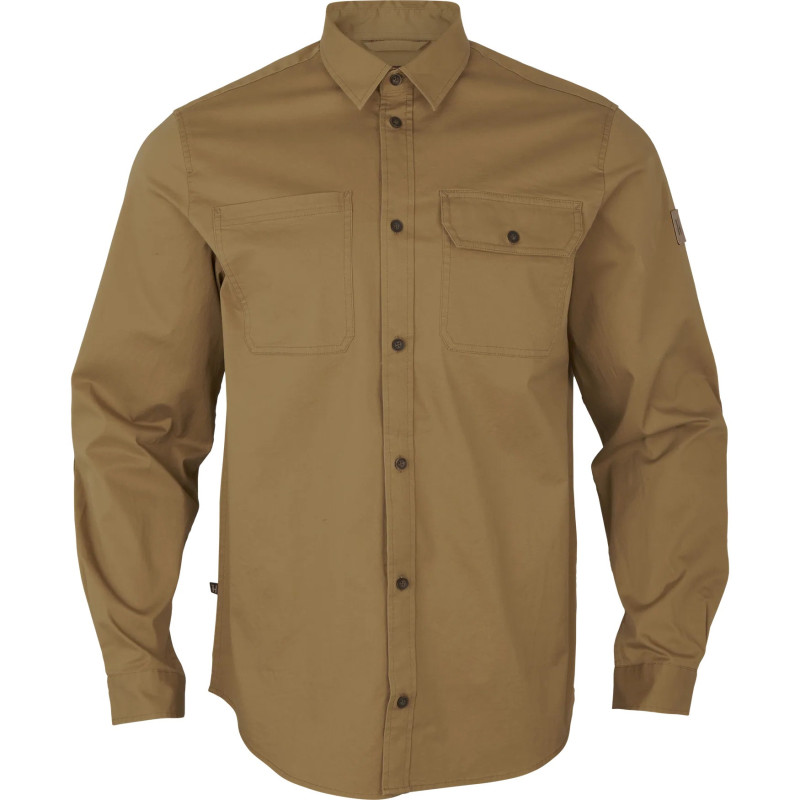 Shirt HARKILA Trym L/S skjorte (Antique sand)