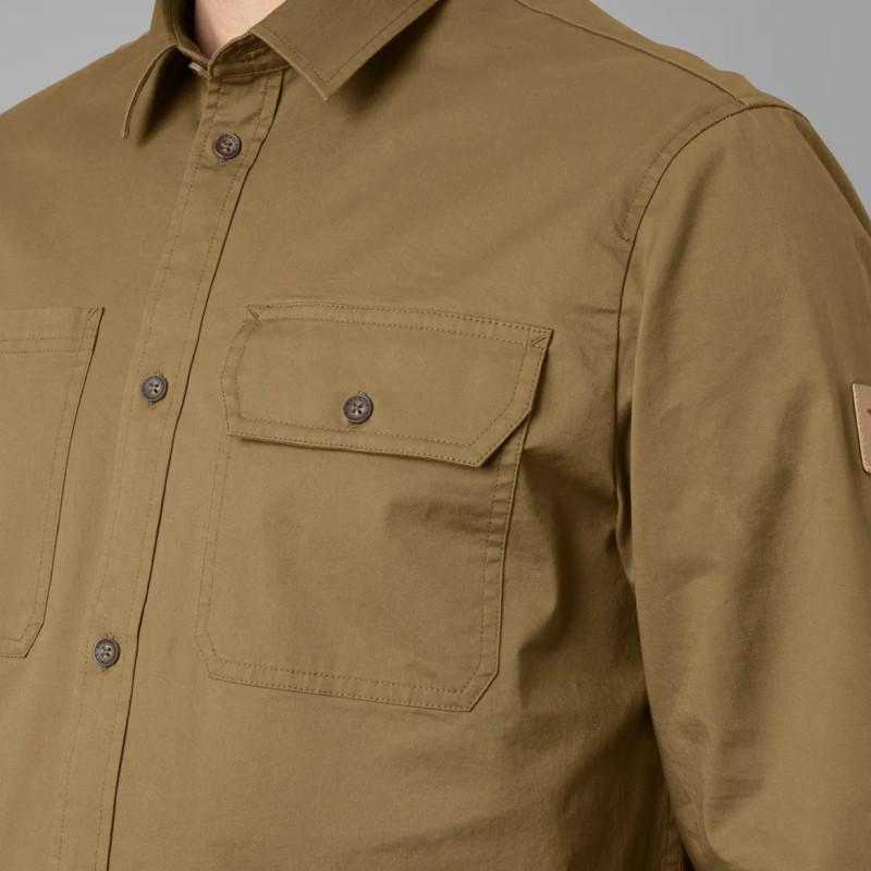 Shirt HARKILA Trym L/S skjorte (Antique sand)