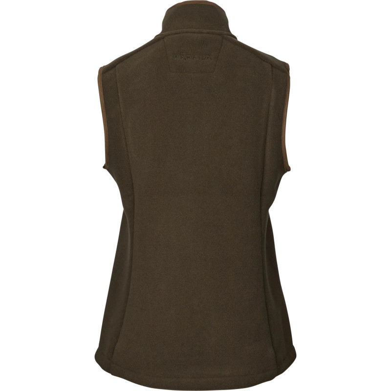 Woman Waistcoat HARKILA Sandhem sherpa (Willow green)