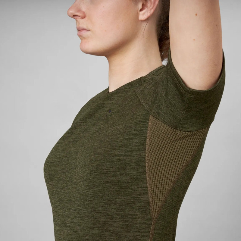 Women T-Shirt SEELAND Active S/S (Pine green)