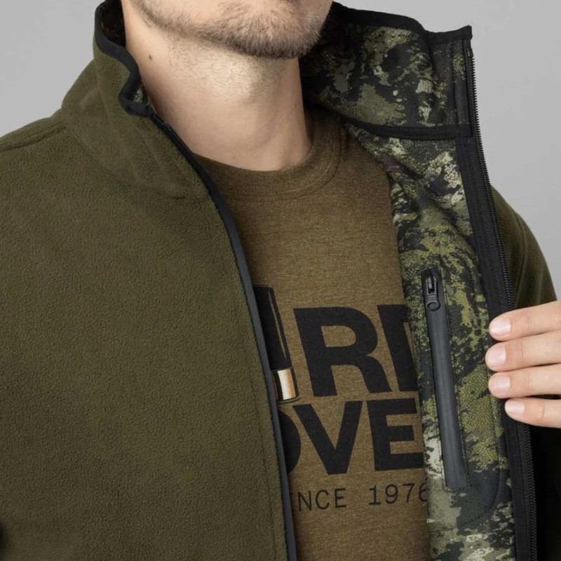 Fleece jacket SEELAND Rogue Reversible (Light Pine/InVis Green)